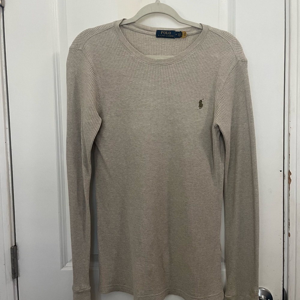 Polo Ralph Lauren Waffle Knit Long Sleeve Shirt – Men’s M